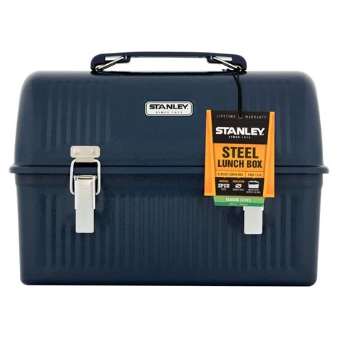 small metal lunch boxes with black handles|stanley 10qt lunch box.